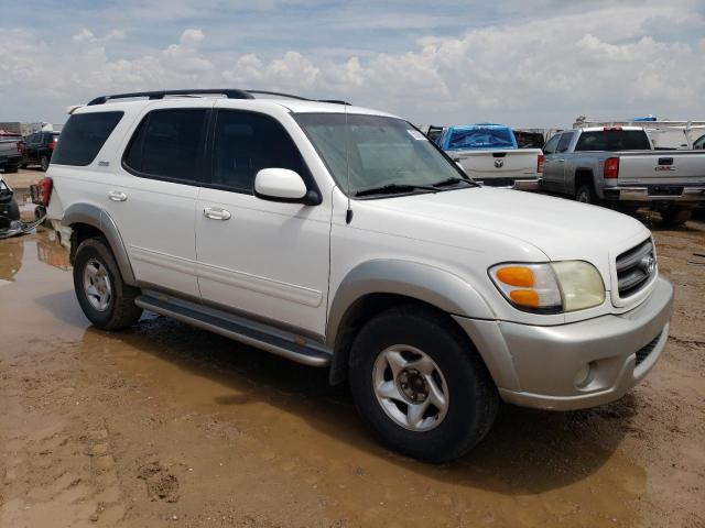 5TDZT34AX3S163131 - 2003 TOYOTA SEQUOIA SR5 WHITE photo 4