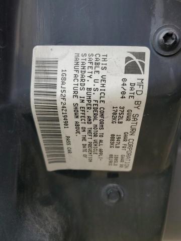 1G8AJ52F24Z194901 - 2004 SATURN ION LEVEL 2 蓝色 照片 12