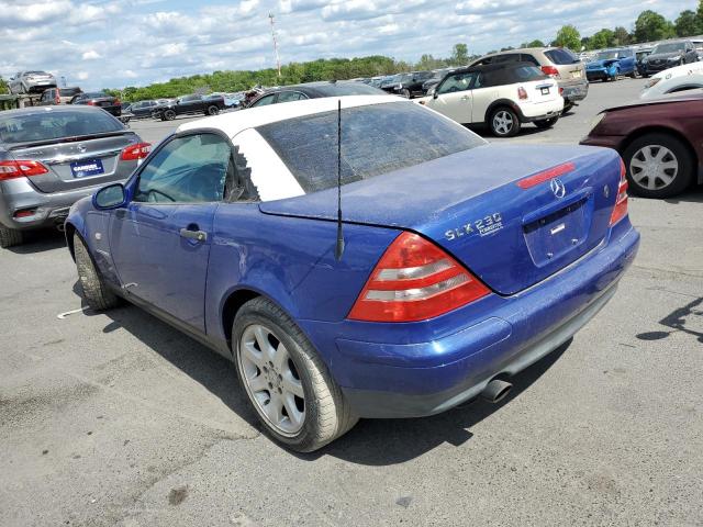 WDBKK47F4XF082275 - 1999 MERCEDES-BENZ SLK 230 KOMPRESSOR BLUE photo 2