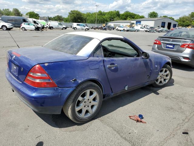 WDBKK47F4XF082275 - 1999 MERCEDES-BENZ SLK 230 KOMPRESSOR BLUE photo 3