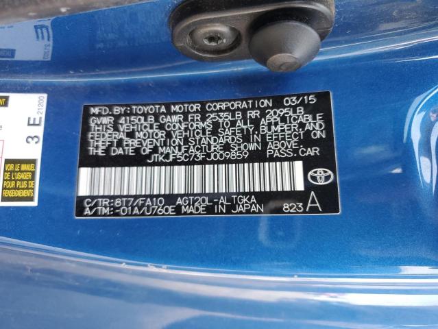 JTKJF5C73FJ009859 - 2015 TOYOTA SCION TC Mavi foto 13