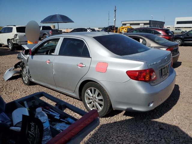 1NXBU4EE8AZ194775 - 2010 TOYOTA COROLLA BASE SILVER photo 2