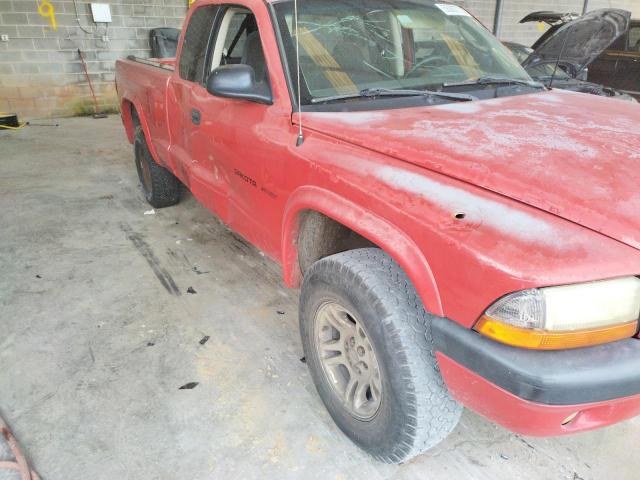 1B7GG32X82S577307 - 2002 DODGE DAKOTA SPORT RED photo 9