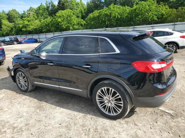 2LMPJ8LR7HBL30443 - 2017 LINCOLN MKX RESERVE أسود صورة 2