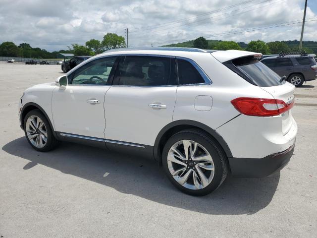 2LMPJ6LR3HBL43291 - 2017 LINCOLN MKX RESERVE WHITE photo 2