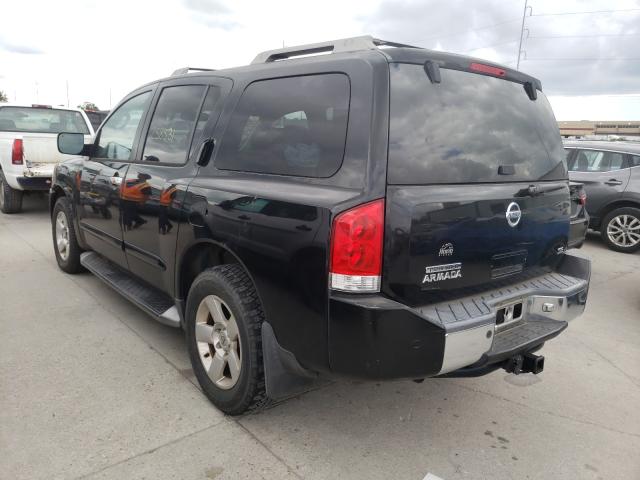 5N1AA08A24N745707 - 2004 NISSAN ARMADA SE BLACK photo 3