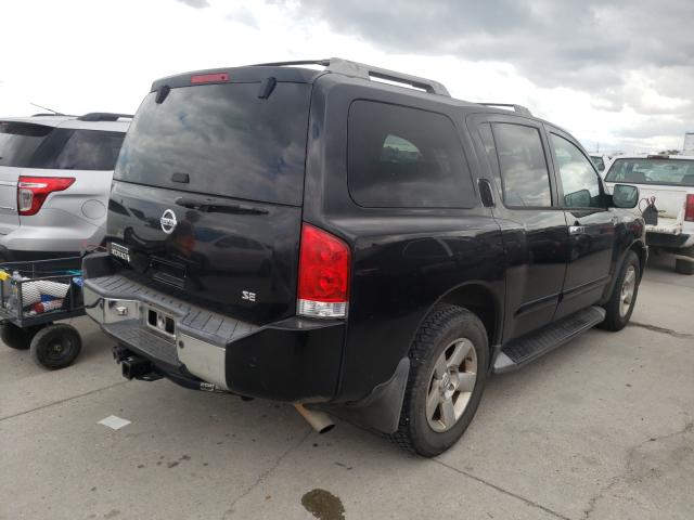 5N1AA08A24N745707 - 2004 NISSAN ARMADA SE BLACK photo 4