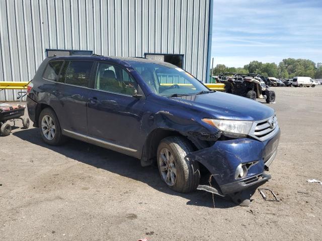 5TDBK3EH1CS098055 - 2012 TOYOTA HIGHLANDER BASE BLUE photo 4