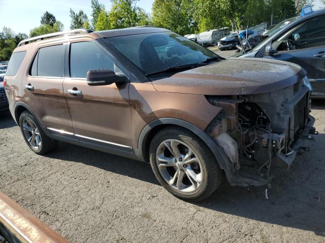 1FMHK7F82CGA95106 - 2012 FORD EXPLORER LIMITED TAN photo 4
