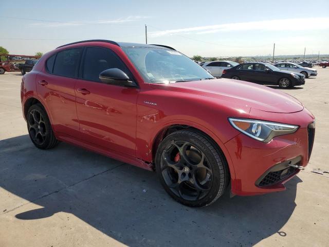 ZASPAKBN1N7D28274 - 2022 ALFA ROMEO STELVIO TI RED photo 4
