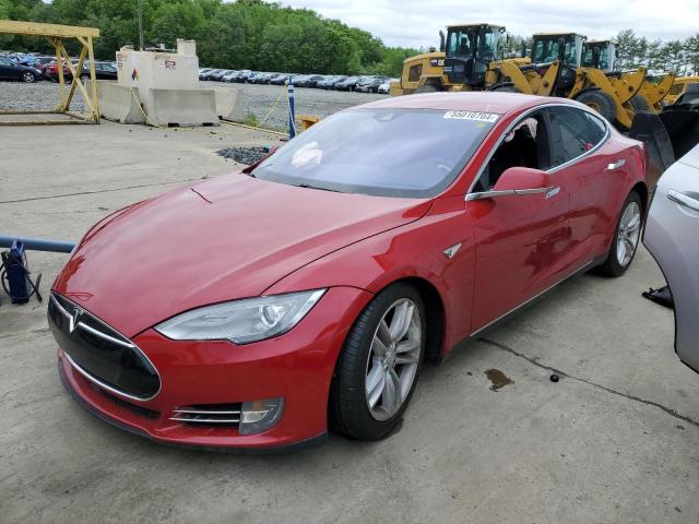 5YJSA1E26FF102970 - 2015 TESLA MODEL S წითელი ფოტო 1
