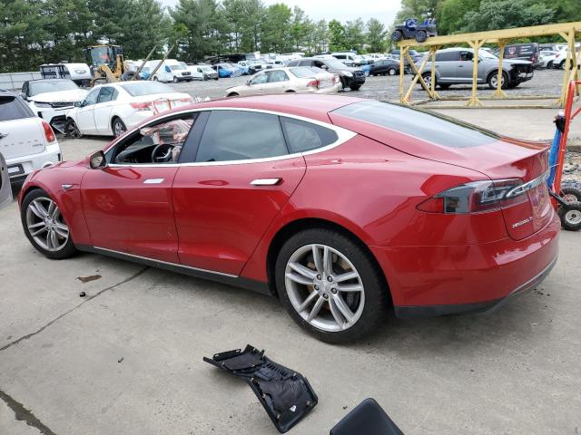 5YJSA1E26FF102970 - 2015 TESLA MODEL S წითელი ფოტო 2