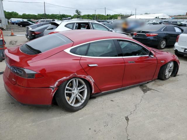 5YJSA1E26FF102970 - 2015 TESLA MODEL S წითელი ფოტო 3