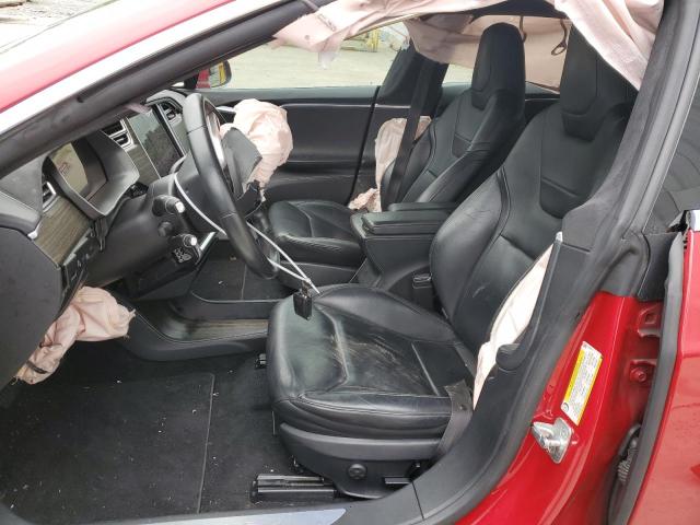 5YJSA1E26FF102970 - 2015 TESLA MODEL S წითელი ფოტო 7