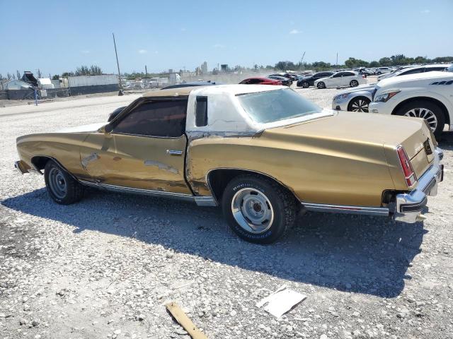 1H57V6D433346 - 1976 CHEVROLET MONTECARLO GOLD photo 2