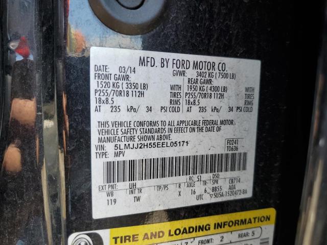 5LMJJ2H55EEL05171 - 2014 LINCOLN NAVIGATOR 黑色 照片 13