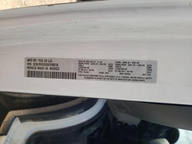 3C6LRVDG0SE509210 - 2025 RAM PROMASTER 2500 HIGH თეთრი ფოტო 13