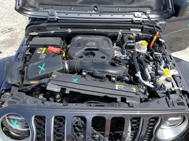 1C4JJXP62NW190957 - 2022 JEEP WRANGLER U SAHARA 4XE GRAY photo 11