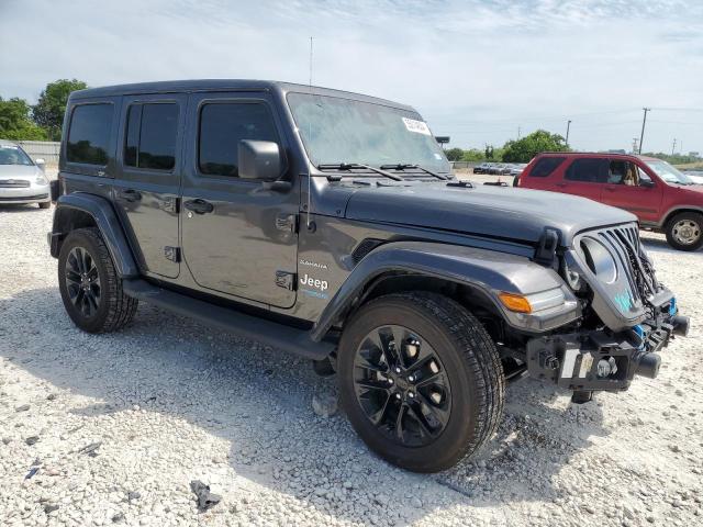 1C4JJXP62NW190957 - 2022 JEEP WRANGLER U SAHARA 4XE GRAY photo 4