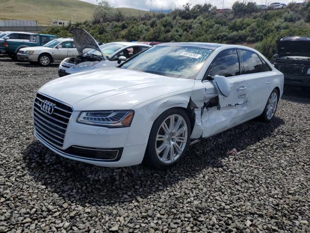 WAU3GAFD6FN001350 - 2015 AUDI A8 L QUATTRO WHITE photo 1