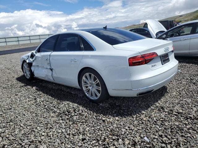 WAU3GAFD6FN001350 - 2015 AUDI A8 L QUATTRO WHITE photo 2