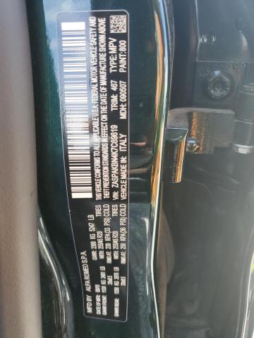 ZASPAKBN4K7C69619 - 2019 ALFA ROMEO STELVIO TI GREEN photo 12
