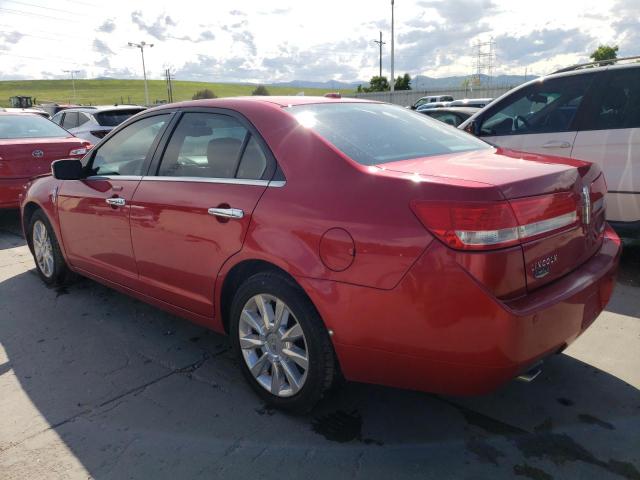 3LNHL2GC6BR758994 - 2011 LINCOLN MKZ RED photo 2