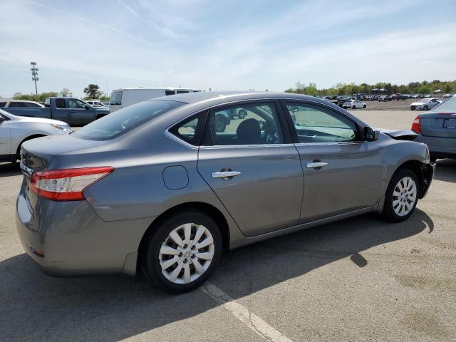 3N1AB7AP0FY322237 - 2015 NISSAN SENTRA S GRAY photo 3