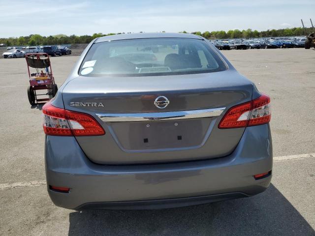 3N1AB7AP0FY322237 - 2015 NISSAN SENTRA S GRAY photo 6