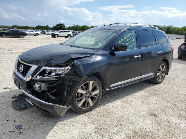 5N1AR2MN9EC694653 - 2014 NISSAN PATHFINDER S BLACK photo 1