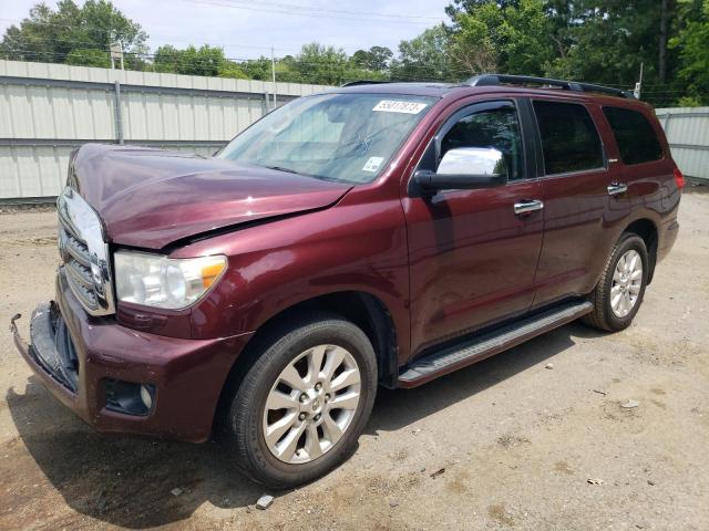 5TDYY5G1XAS030788 - 2010 TOYOTA SEQUOIA PLATINUM MAROON photo 1