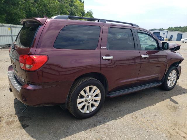 5TDYY5G1XAS030788 - 2010 TOYOTA SEQUOIA PLATINUM MAROON photo 3