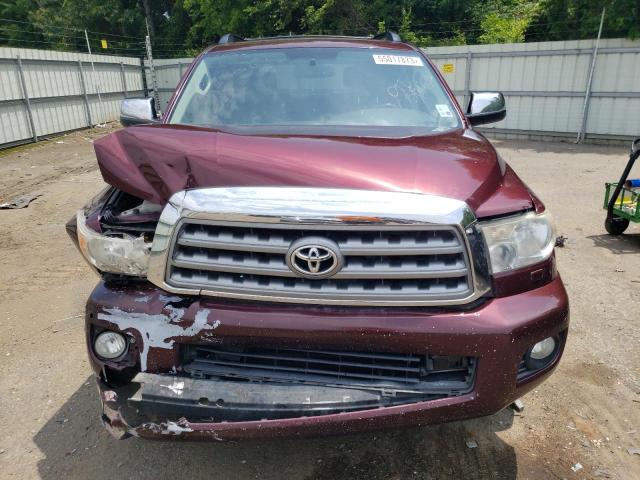 5TDYY5G1XAS030788 - 2010 TOYOTA SEQUOIA PLATINUM MAROON photo 5