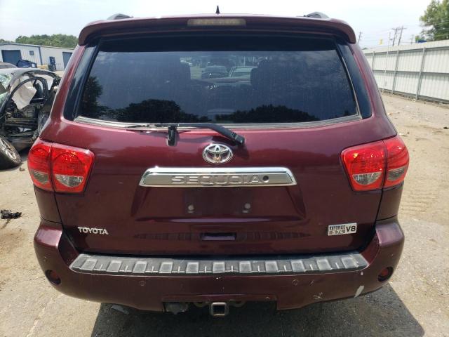 5TDYY5G1XAS030788 - 2010 TOYOTA SEQUOIA PLATINUM MAROON photo 6