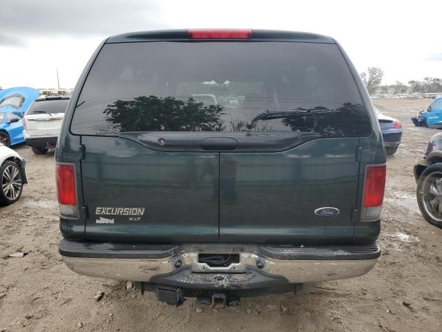 1FMNU41L04ED41087 - 2004 FORD EXCURSION XLT GREEN photo 6