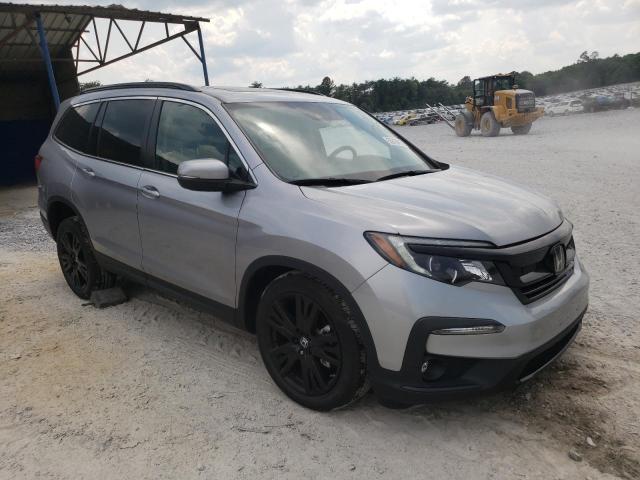 5FNYF6H28MB087471 - 2021 HONDA PILOT SE GRAY photo 4