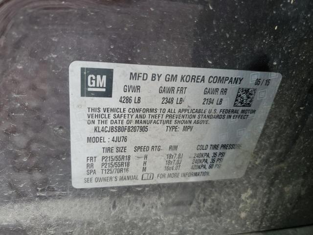 KL4CJBSB0FB207905 - 2015 BUICK ENCORE CONVENIENCE 紫色 照片 13