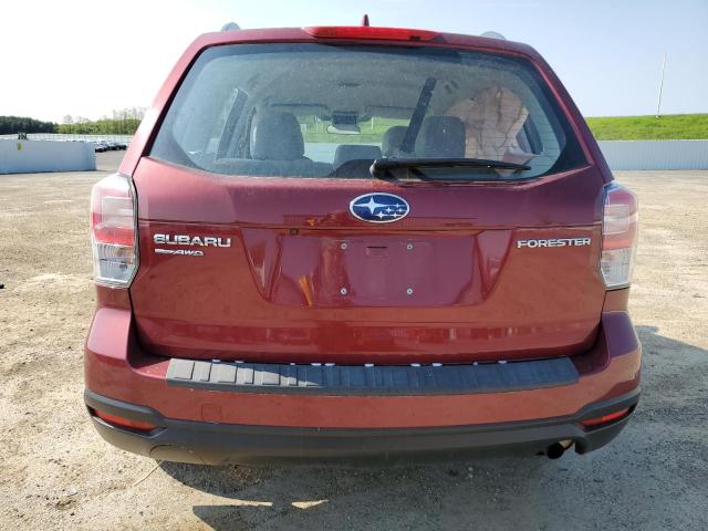 JF2SJABC8JH589905 - 2018 SUBARU FORESTER 2.5I RED photo 6