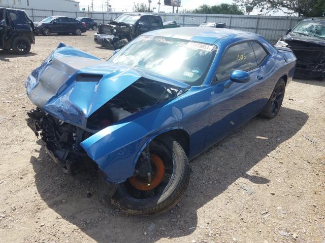 2C3CDZAG1LH218664 - 2020 DODGE CHALLENGER SXT BLUE photo 2