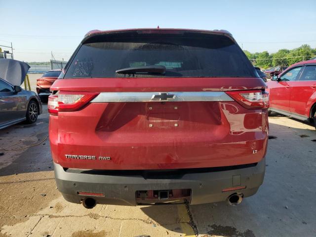 1GNEVGKW8KJ153490 - 2019 CHEVROLET TRAVERSE LT RED photo 6