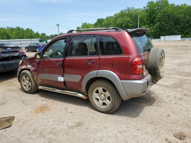 JTEGD20V640042216 - 2004 TOYOTA RAV4 RED photo 2