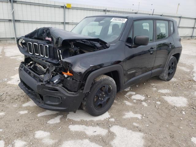 ZACCJAAB2HPE92357 - 2017 JEEP RENEGADE SPORT BLACK photo 1