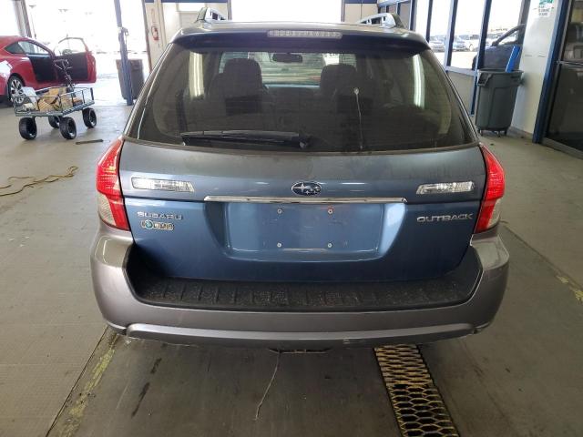 4S4BP60CX87355094 - 2008 SUBARU OUTBACK BLUE photo 6