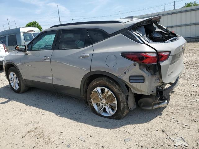 3GNKBCRS2MS543364 - 2021 CHEVROLET BLAZER 2LT SILVER photo 2