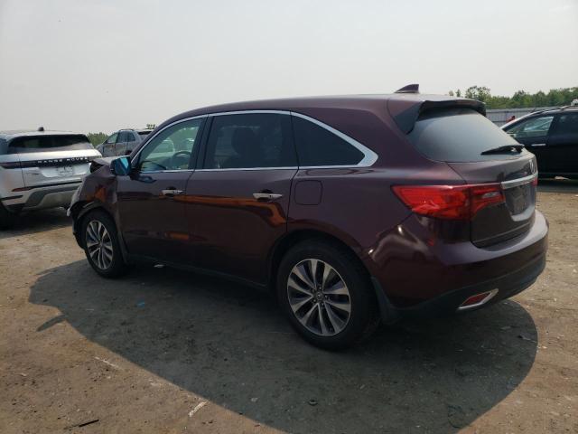 5FRYD4H40GB023763 - 2016 ACURA MDX TECHNOLOGY BURGUNDY photo 2