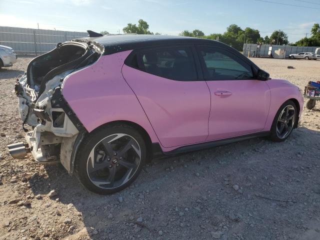 KMHTH6AB0KU012827 - 2019 HYUNDAI VELOSTER TURBO PINK photo 3