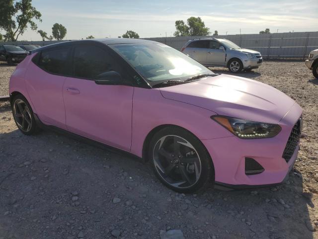 KMHTH6AB0KU012827 - 2019 HYUNDAI VELOSTER TURBO PINK photo 4