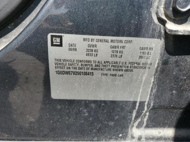 1G6DW67V290108415 - 2009 CADILLAC STS CHARCOAL photo 12