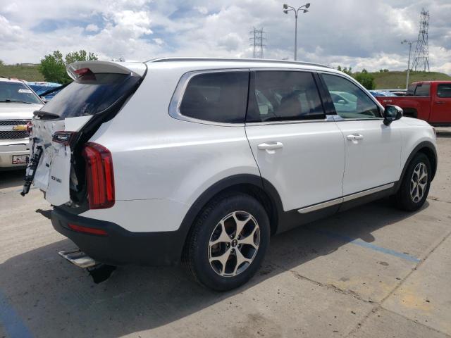 5XYP34HC2LG048125 - 2020 KIA TELLURIDE EX WHITE photo 3