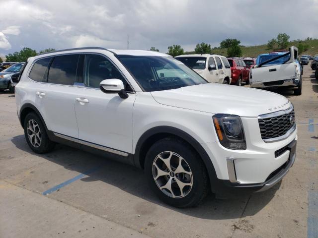 5XYP34HC2LG048125 - 2020 KIA TELLURIDE EX WHITE photo 4